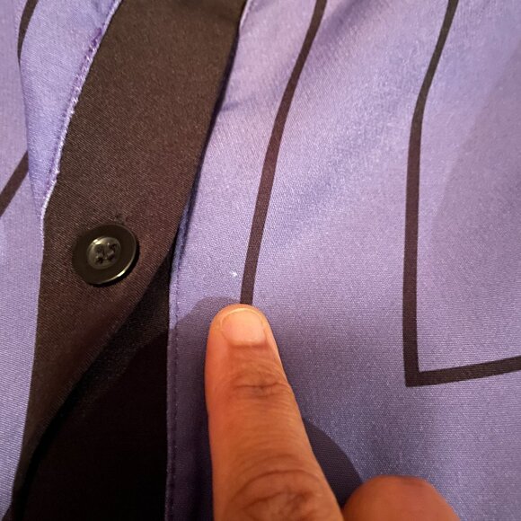 Be the boss!! Amazing Purple Button Down Women's Collared Shirt Maxi Dress - 2X - Picture 10 of 12